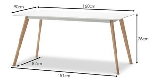 Combo Mesa Eames Nordico 140 + 6 Sillas Dsw - Alto Impacto en internet