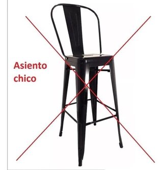 Banqueta Taburete Tolix Respaldo Metalica - Alto Impacto- - comprar online