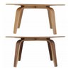 Mesa Ratona Baja Eames Lcw Plywood 86cms Diámetro