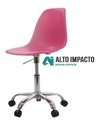 Silla Eames Giratoria Regulable Ruedas Pc - Alto Impacto - comprar online