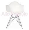 Sillon Eames Dar Rojo Negro Blanco Metalica - Alto Impacto