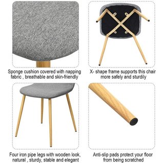 Set Mesa Vidrio Rectangular +6 Silla New Eames- Alto Impacto - tienda online