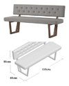Silla Doble 2cpos Banco Modelo Kota - Alto Impacto en internet