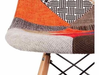 Set 2 Banqueta Taburete Patchwork Eames Tapizad Alto Impacto - ALTO IMPACTO Home + Office
