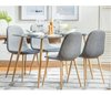 Set Mesa Vidrio Rectangular +6 Silla New Eames- Alto Impacto - ALTO IMPACTO Home + Office