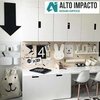Escritorio Infantil 100 + 2 Silla Eames Kids - Alto Impacto en internet