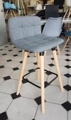 Set 2 Banqueta Taburete Lincoln Escandinava 65- Alto Impacto - comprar online