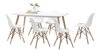 Combo Mesa Eames Nordico 140 + 6 Sillas Dsw - Alto Impacto