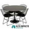 Combo Mesa Tulip Redonda + 4 Sillas Bertoia - Alto Impacto