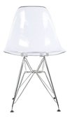 Silla Eames Dsr Cromada Transparente - Alto Impacto - comprar online