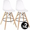 Set 2 Banqueta Taburete Eames Dsw Desayunador- Alto Impacto