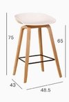 Set 2 Banqueta Taburete Hay Escandinava 65 Cm Desayunador - comprar online