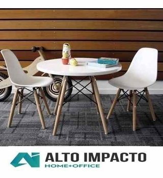 Imagen de Combo Mesa Eames Kids + 2 Silla Niños Infantil- Alto Impacto
