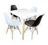 Combo Mesa Eames 80 Cm + 4 Silla Dsweames - Alto Impacto