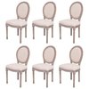 Set 6 Silla Luis Xvi Medallon Vintage Importad- Alto Impacto