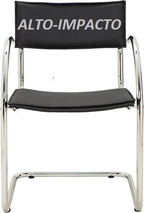 Set 2 Sillon Bahia Cromado Trineo Oficina Recepcion en internet