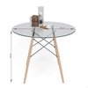 Combo Mesa Eames Vidrio 100 + 2 Sillas Eames 1- Alto Impacto - tienda online