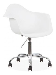 Sillón Eames Giratorio Gas Peluqueria Estetica Manicure + 12 Pagos