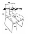 Set *2 Silla Capitone Cromado Diseño Ergonomic- Alto Impacto - ALTO IMPACTO Home + Office