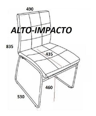 Set *2 Silla Capitone Cromado Diseño Ergonomic- Alto Impacto - ALTO IMPACTO Home + Office