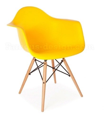Sillon Eames Daw Rosa Naranja Amarillo Aqua - Alto Impacto