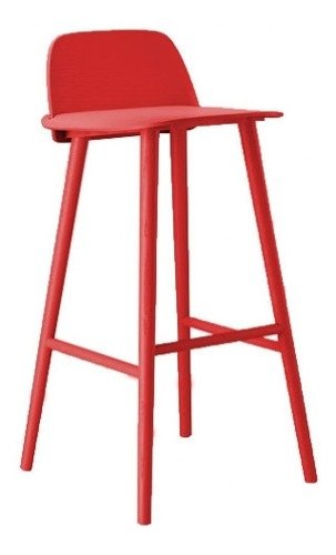 Banqueta Taburete Escandinava 65 Base Metalico- Alto Impacto