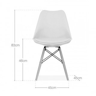 Silla Tulip Eames Dsw Almohadon Madera- Alto Impacto - comprar online