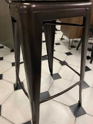 Set 4 Banqueta Taburete Tolix Respaldo Alto - Alto Impacto