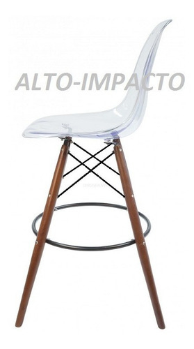 Set 2 Banqueta Taburete Eames Transparente P - Alto Impacto - comprar online