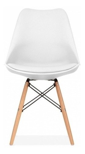 Silla Eames Dsw Blanca Asiento Tapizado Blanca- Alto Impacto en internet