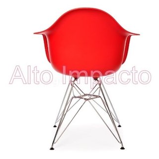 Sillon Eames Dar Rojo Negro Blanco Metalica - Alto Impacto - ALTO IMPACTO Home + Office