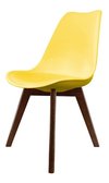 Silla Tulip Escandinava Eames B Madera Oscura- Alto Impacto - ALTO IMPACTO Home + Office