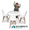 Combo Mesa Eames + 4 Silla Eames Kids Niños P - Alto Impacto en internet