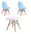 Combo Mesa Eames + 2 Sillas Eames Kids Niños C- Alto Impacto - tienda online