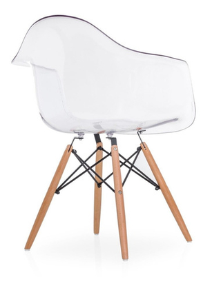 Set * 2 Silla Sillon Eames Daw Transparente - Alto Impacto - comprar online