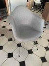 Set *2 Sillon Daw Eames Tapizada Base Madera - Alto Impacto