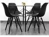 Mesa Living Comedor Escandinava Tapa Vidrio 100cm Ø Eames - comprar online
