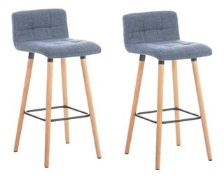 Set 2 Banqueta Taburete Lincoln Escandinava 65- Alto Impacto
