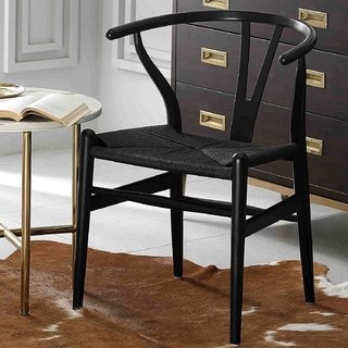 Set 2 Sillon Wishbone Wegner Madera Negra - Alto Impacto - ALTO IMPACTO Home + Office