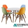 Combo Mesa Eames Niños 60 Cm + 4 Silla Kids 1- Alto Impacto