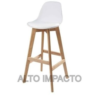 Desayunador Barra Recepcion + 2 Banquetas Tulip Alto Impacto en internet