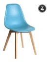 Combo Silla Eames Dsw Comedor X 4 Unidades - Alto Impacto - ALTO IMPACTO Home + Office