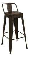 Banqueta Taburete Tolix Metálico Respald Medio- Alto Impacto - comprar online