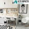 Escritorio Infantil 100 + 2 Silla Eames Kids - Alto Impacto - comprar online