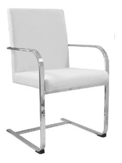 Set 2 Sillon Berno Cromado Trineo Oficina Recepcion Importad