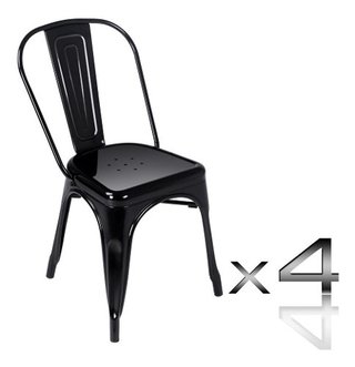 Combo * 4 Silla Tolix Pauchard Varios Colores - Alto Impacto en internet