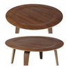 Mesa Ratona Baja Eames Lcw Plywood 86cms Diámetro