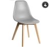 Combo Silla Eames Dsw Comedor X 4 Unidades - Alto Impacto