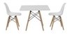 Combo Mesa Eames Cuadrada 2 Sillas Kids Niños- Alto Impacto