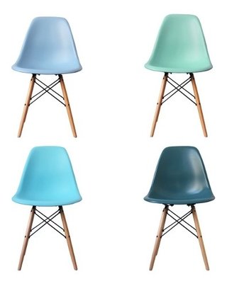 Set 4 Sillas Eames Dsw Colores Super Promo P - Alto Impacto- - tienda online